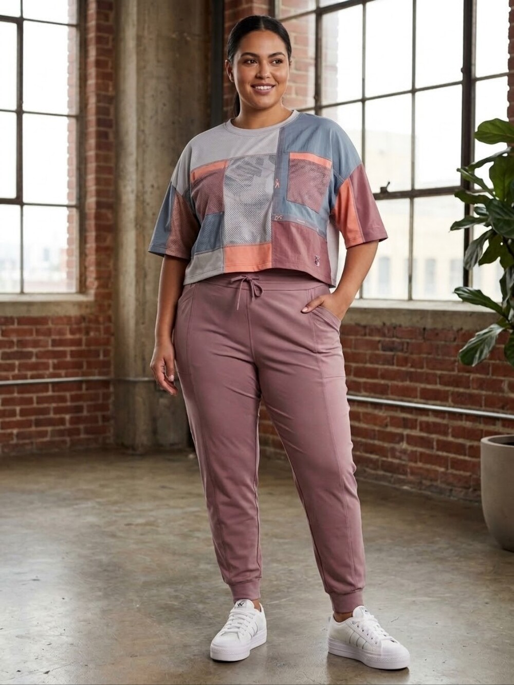 32 Degrees Dusty Rose Active Jogger Pants
